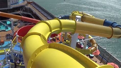 Get Your Adrenaline Pumping on Carjnival Magic's Water Slides